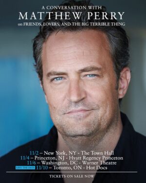 Matthew Perry Instagram - Some BIG news ➡️ Join me on my book tour this November! Tickets on sale now (link in bio). Looking forward to seeing you and sharing stories from FRIENDS, LOVERS, AND THE BIG TERRIBLE THING.