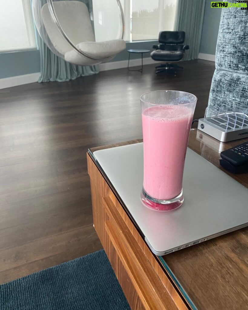 Matthew Perry Instagram - Are 50 year olds supposed to be drinking strawberry quick at an alarming rate?