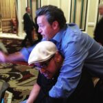 Matthew Perry Instagram – Me climbing on my friend Roger at a slot machine. What happens in Vegas, gets posted on Instagram. #tbt