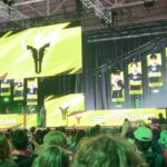 Matthew Rehwoldt Instagram - Always love the energy fans bring to esports events! Glad I was able to make it out to what MIGHT be the last ever OWL Grand Finals and my 2 favorite teams are in the championship map! Repping Mayhem today but also still always an Outlaw so I can’t lose :) #esports #overwatch #owlgrandfinals Mattamy Athletic Centre