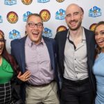 Matthew Rehwoldt Instagram - Awesome time last night at @njpw1972 #ASJF2023 with my broadcast colleagues! Catch up on @njpwworld_official if you missed the “meaty juicy” action! 🤳 @vforveda Philadelphia, Pennsylvania