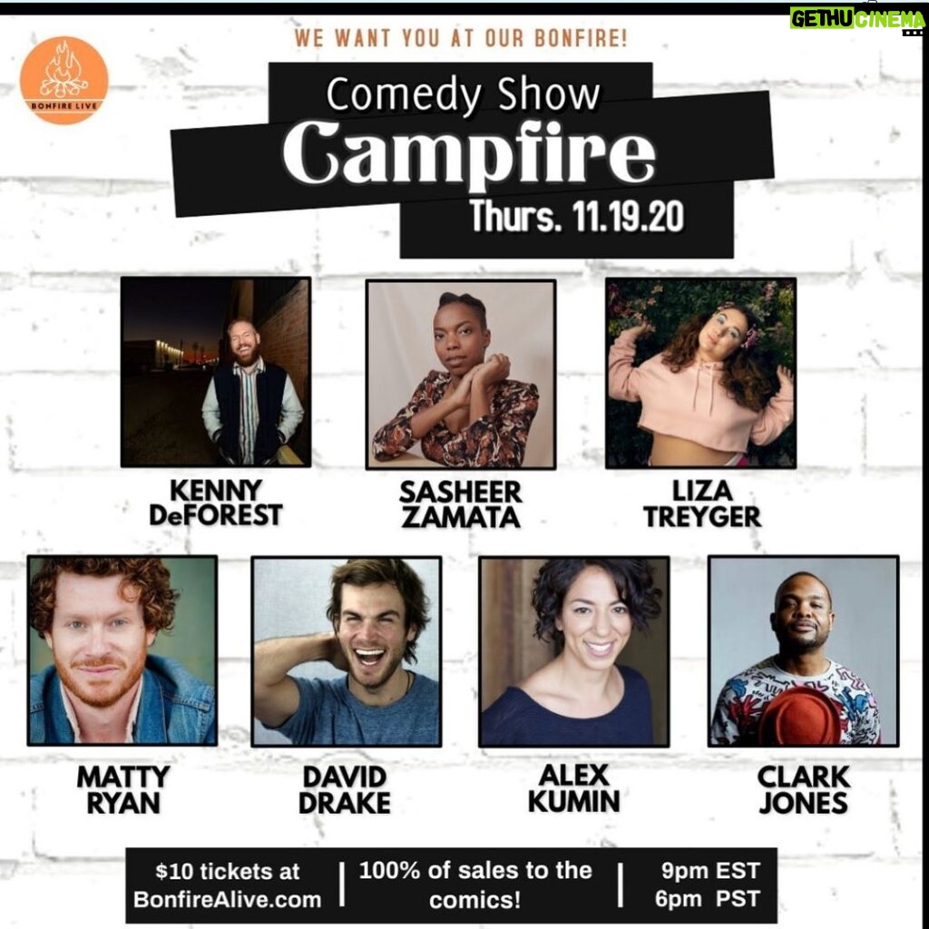 Matty Ryan Instagram - Tomorrow night at 8pm CST! A virtual @campfireshownyc with some of my literal/actual best friends, gonna be way funnnnnn come ehang