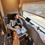 Maudy Ayunda Instagram – Day trip with @kai121_‘s new suite class compartment! 

Really enjoyed my own private cubicle with such comfortable seats and the great services from the lovely staff. Makes work trips less tiring. 💕