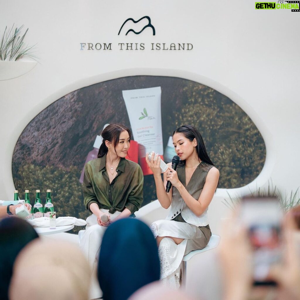 Maudy Ayunda Instagram - Thinking back to exactly one week ago, the day we introduced @fromthisisland to the world. So appreciative of those who came and celebrated with us, and for those who have sent us glowing reviews + constructive feedback since then. Terima kasih 🥹 So proud of the FTI team. So grateful for my amazing partner @patdavina. So excited for what’s in store for us. Energized by the mission of bringing the Indonesian skincare story to the world, and for the learnings we will inevitably gain throughout the journey. This is just the beginning 💕