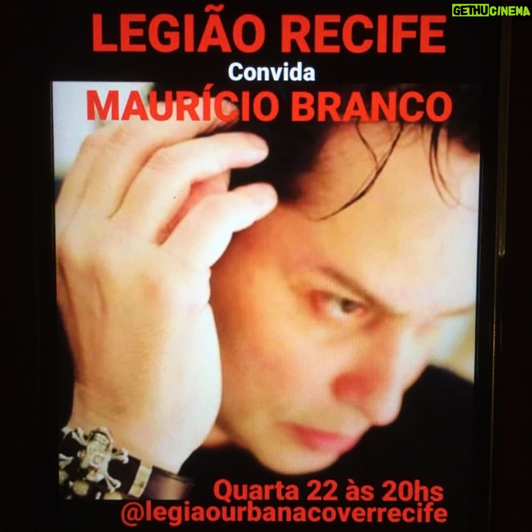 Maurício Branco Instagram - Daqui a pouco , as 20 hs musicas e lembranças daquele que dizia : É só o Amor .. É só o Amor . Entrar pelo instagram : @legiaourbanacoverrecife