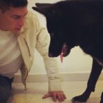 Mauricio Aspe Instagram - Mi Lobo Y Yo….. #Draco @draco_aspe #Calupoh #PerroLoboMexicano #Lobo