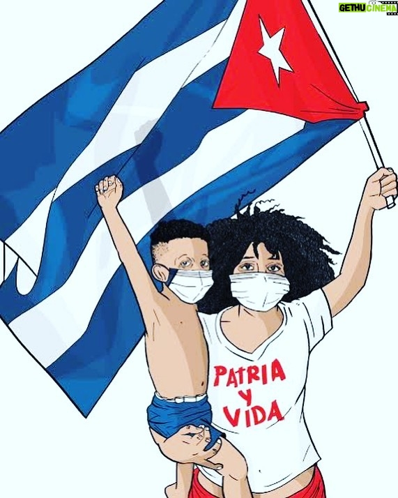Mauricio Aspe Instagram - No Tengo Ningún Mérito Al Publicar Algo En Mis Redes!! La Valiente Eres Tú 🇨🇺 Que estás en las calles Haciendo Historia #11Julio2021 #PatriaYVida #Cuba