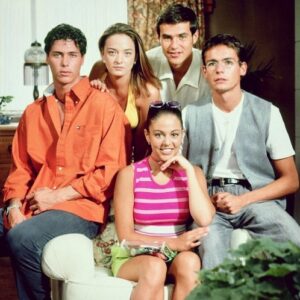 Mauricio Aspe Instagram - “Por Tu Amor” @angellynesma #TBT #AdrianaNieto #LourdesReyes #JorgePoza #AitorIturrioz @televisatelevisionmx