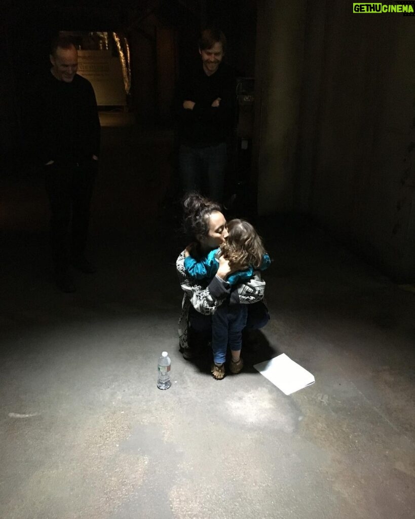 Maurissa Tancharoen Instagram - Missing our @agentsofshield family and moments like this. #TBT #agentsofshield #workingmomlife #bts