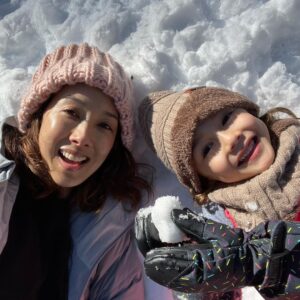 Maurissa Tancharoen Instagram - This post has nothing to do with the horror show of the past week/year/four years. These are just photos of our family playing in the snow.