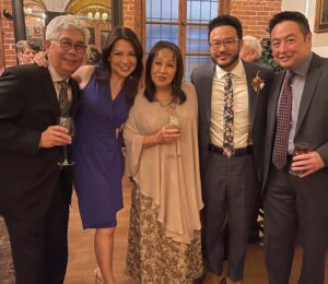 Maurissa Tancharoen Instagram - This Valentine’s Day, our entire family is over the moon that @ktanch and @ashleyedner are finally Mr. and Mrs. Tancharoen. What a magical night, what a wonderful life. I love you bro and sis!