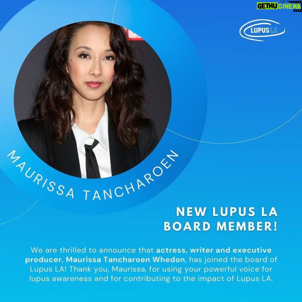 Maurissa Tancharoen Instagram - Thank you @lupusla. I’m so honored to be a part of this incredible organization. *************************** Repost @lupusla: We’re thrilled to formally announce that #lupuswarrior, actress, writer and executive producer, Maurissa Tancharoen, has joined the board of @lupusla! Thank you, Maurissa, for using your powerful voice to elevate #lupusawareness, and for the contributions you have made to the impact of #LupusLA. Born and raised in Los Angeles, Maurissa Tancharoen Whedon has taken an unusual path to her work in television. With a background in music and dance, she’s performed with the likes of Michael Jackson and Chaka Khan, and toured the country as a member of a pop group with Motown Records. At Occidental College, she became heavily involved in theater and wrote several award-winning plays. She then went on to write on Oliver Beene for FOX, and created and executive produced the MTV series Dancelife with Jennifer Lopez. With her husband and writing partner, Jed Whedon, she created and appeared in the Emmy-award winning musical, Dr. Horrible’s Sing Along Blog. Together, their credits also include such shows as Dollhouse, Drop Dead Diva, and Spartacus. 🎞 They also co-created and served as show runners and Executive Producers of Marvel’s Agents of S.H.I.E.L.D. on ABC. The flagship Marvel Television series ran for seven seasons. 🎥 Maurissa is no stranger to adversity as she has been living with #lupus since she was fifteen years old. She is heavily involved in raising awareness and funds for those also suffering from this devastating illness. Maurissa still takes the occasional hip-hop class, makes music with Jed, and constantly marvels at their little superhero - their daughter, Benny Sue. Tap our link in bio to learn more about our incredible board of directors, or visit lupusla.org/board-of-directors