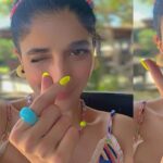 Mawra Hocane Instagram - Sunshine girls and neon dreams 💅🏻🎨 #balibaby 🍍 @ayanaresort AYANA Resort BALI