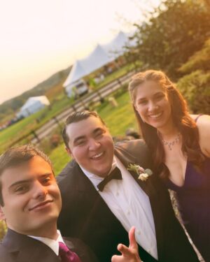 Max Talisman Instagram - You come to me on this, the day of my sister’s wedding
✨❤️💫
The adventure of a lifetime, truly! So overjoyed to have shared in the party of the year, the wedding of my sister (@litaofthepack_ ) and my new brother-in-law (@sunburntpickle). I have never seen a couple more perfectly suited for each other! You are two of the best people I have ever known, and I can’t wait to spend a lifetime with both of you in our family! Love you two so much! 

Swipe for a surprise 🎶