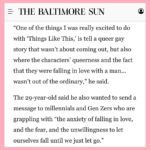 Max Talisman Instagram - Had the most spectacular time chatting with the @baltimoresun about @thingslikethismovie and what growing up as a Maryland boy was like! Swipe to check out the full thing and go @orioles!! ❤️‍🔥💫 Photo by @eyeattracti0n Styling by @styledbyambika Makeup and grooming by @robertti Baltimore, Maryland