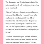 Max Talisman Instagram - Had the most spectacular time chatting with the @baltimoresun about @thingslikethismovie and what growing up as a Maryland boy was like! Swipe to check out the full thing and go @orioles!! ❤️‍🔥💫 Photo by @eyeattracti0n Styling by @styledbyambika Makeup and grooming by @robertti Baltimore, Maryland