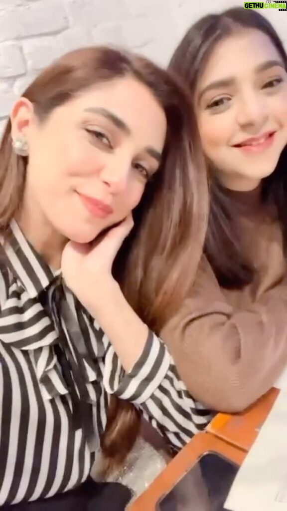 Maya Ali Instagram - No one, literally no one in this world knows me from the inside out better than you. You’re a true blessing to our family. From being a sister to a member of our family, it’s the best thing that happened to us. I wish and pray that every moment of your life is filled with happiness. Happy birthday my love @noshaafnan 🤗🎂🎉 Now let’s talk over the phone. 😝