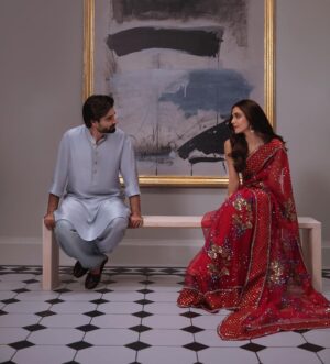 Maya Ali Instagram - Once upon a time..!! 🕊️

@realhamzaaliabbasi 
@museluxe 
@ayanamir.thestylist 

#Mannu #Salahudin #MannMayal