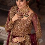 Maya Ali Instagram - Apne hé rung me mujh ko rung dey..!! LIVE NOW www.aishaimranofficial.com Outfit: @aisha_imran_official Photographer: @azeemsaniofficial Jewelry: @hamnaamirjewelry Makeup artist: @ayanamir.thestylist Videographer: @muzammilgarewal #AishaImran #MayaAli #BridalCouture #NoorJehanBridalCouture #LuxuryWear #FestiveWear #bridalwear #weddingseason