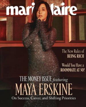 Maya Erskine Instagram - Thank you @marieclairemag for this little worm’s first  cover!!! January 2024 issue 💕💕💕💕💕 was a dream 🩷🩷🩷

Photographer: @damien_fryz 
Writer: @somekindofemme 
Stylist: @ashleyfurnival 
Hair stylist:  @eddie_cook 
Makeup Artist: @melaniemakeup 
Manicurist: @jolene.b.nails 
Cinematography: @amusementproductions.la