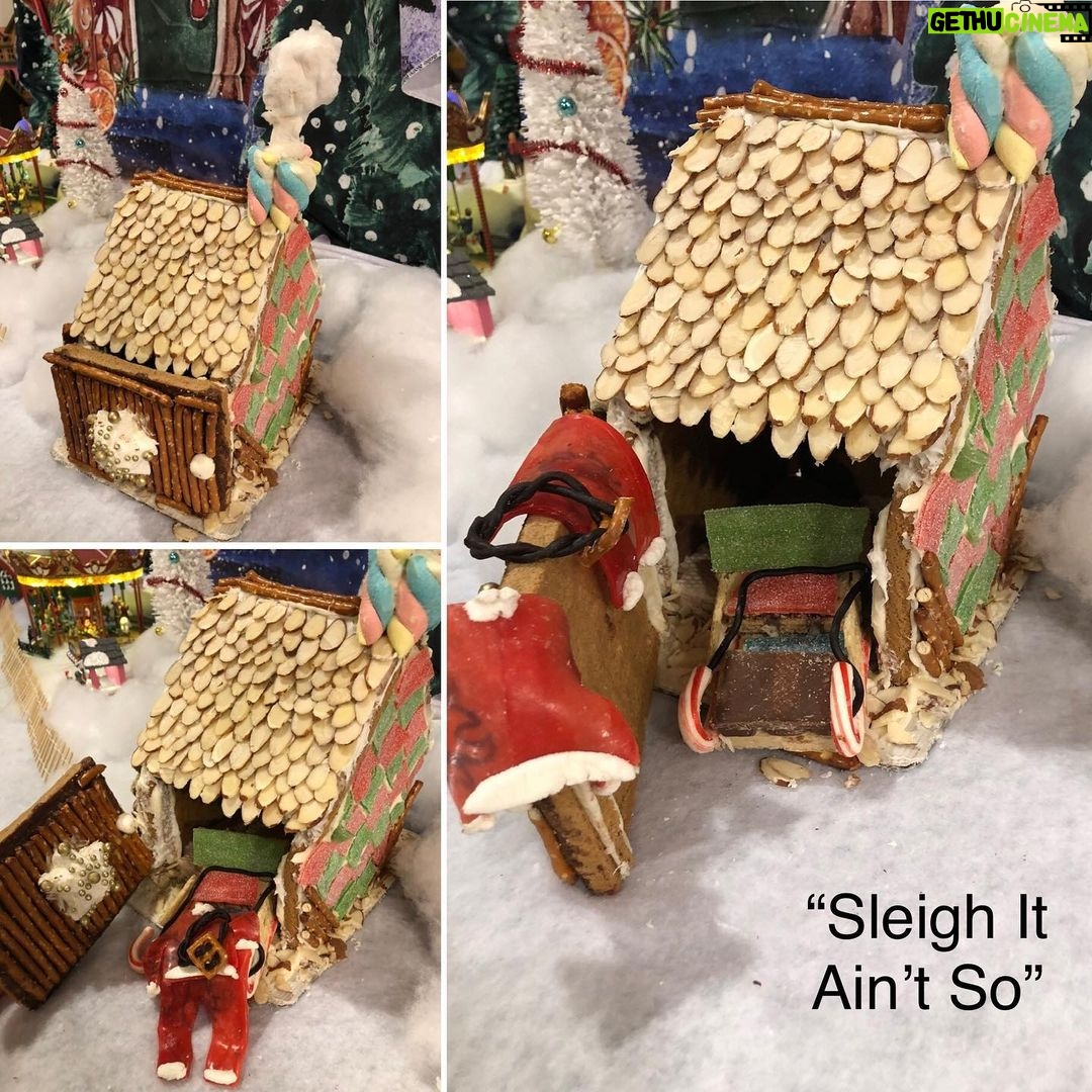 Maya Erskine Instagram - The annual Angarano Gingerbread contest is here. If you’d like, please vote your top in the comments. Polls are open for 24 hours. Thank you and merry Christmas. 🌈🍬