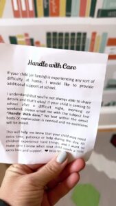 Meaghan B. Murphy Instagram - I wish we all came with a “Handle with Care” button. I see you if today is hard. 🧡 🤗 #handlewithcare #kindness #tlc #kinder #kindness #gentle Handle With Care