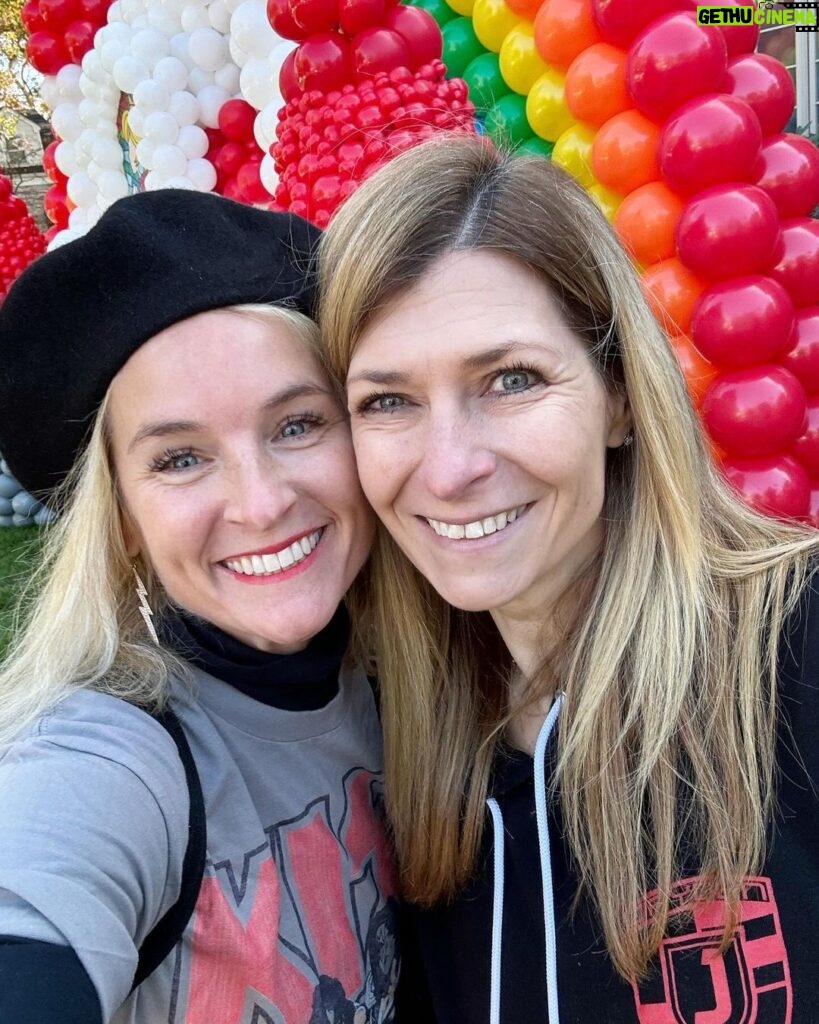 Meaghan B. Murphy Instagram - Mamma Mia! My fully charged friend ⚡️Danielle (p. 177 of YFCL) + @dreamfactoryballoons 🎈have outdone themselves once again to raise $ and awareness for @crohnscolitisfoundation_nj For the 10th year, friends and neighbors are invited to tour the balloon fantasy land, spin the wheel, win a prize & make a donation for the Crohn's and Colitus Foundation. Danielle started the tradition as a way of coping after their 9-year-old was diagnosed with the disease. I celebrate + admire her for channeling pain into purpose. It feels good to do good! Click the donation button to give back. And in case you were wondering, my last-minute costume = French Kiss! Get it: Beret + Kiss concert tee! #balloonart #balloons #halloween #crohnsandcolitis #bestfieldnj #kiss #mariobrothers Westfield, New Jersey