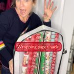 Meaghan B. Murphy Instagram - 🚨Wrapping paper hack: 🎁 Store it hanging in a garment bag. Takes up no space + protects the paper! YAY or NAY?! #wrapstar #wrapstars #wrapping #wrapped #wrappingpaper #wrappingpresents #wrappinggifts #lifehacks Holiday Headquaters
