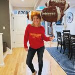 Meaghan B. Murphy Instagram – I wait all year to wear this hat! 🏈 Who are you rooting for? Clearly I’m drinking the Chiefs Kool-Aid now that I’m filming 🎥 My Perfect Day in #kansascity Follow @verylocal for updates! 

#superbowl #partytime #football #chiefs #verylocal Kansas City, Kansas