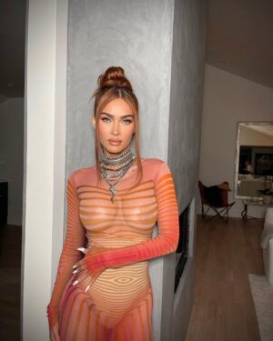Megan Fox Instagram - before you start angrily typing- those are not my nipples, calm down. they are safely and completely hidden under nipple covers so no worries, we will all live another day without a rip in the space-time continuum
