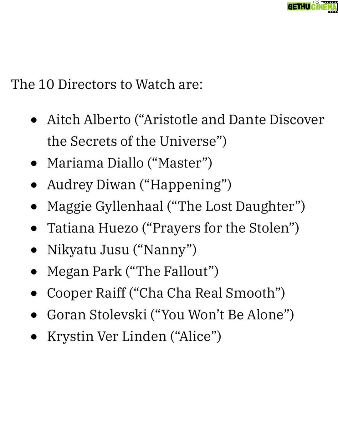 Megan Park Instagram - I am so stunned and grateful to be included on this list and among this group of talented humans. Thank you @variety 🥺❤️