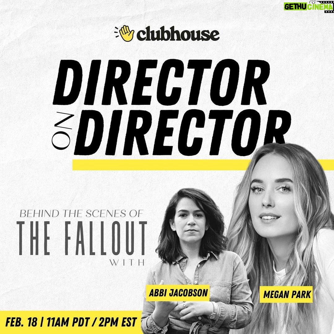 Megan Park Instagram - v v v excited to be chatting with the literal legend and genius @abbijacobson about all things The Fallout tomorrow on @clubhouse come listen!