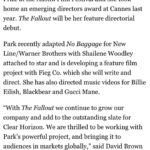 Megan Park Instagram – Ummm…. pinch me v v v hard plz?! Beyond excited & grateful 😭🤩😭