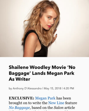 Megan Park Instagram - Insanely honored to be writing my first feature film with such an incredible studio/group of people. Woooow. V grateful.