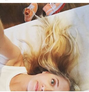 Megan Park Instagram - Here is a photo of me seconds after I got home from a dance callback for "La La Land" where they asked me to do ballet turns across the floor and I considered quitting acting after. Happy Academy Awards day!