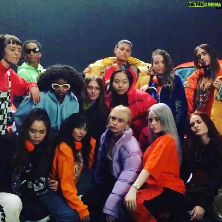 Megan Park Instagram - Sooo here's some behind the scenes from the Billie Eilish vid I directed. How it went from the first rehearsal to the last boomerangggg. link in biooooo. 🖤#billieeilish #watch