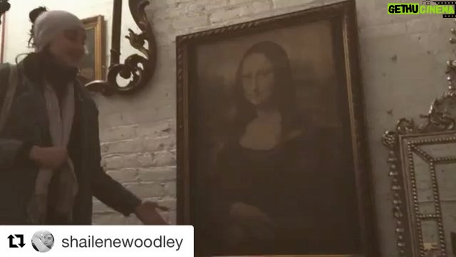 Megan Park Instagram - #Repost @shailenewoodley with @repostapp ・・・ ❄️@meganparkithere and I feeling the cold with mona lisa. ❄️ New York, New York