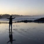 Megan Park Instagram - Goodmorning 🌲🌥 Chesterman Beach, Tofino