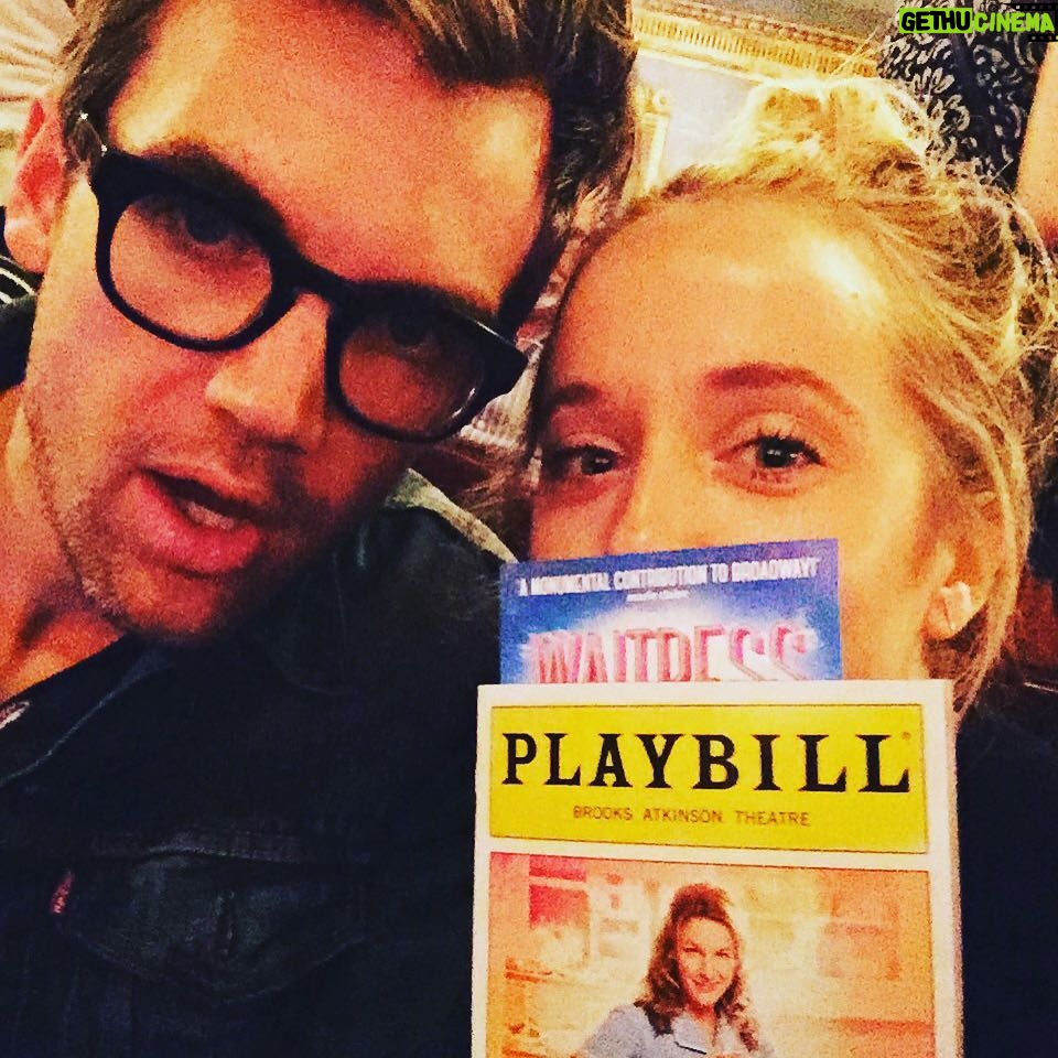 Megan Park Instagram - @tylerhilton had to come see kween Jessie himself as soon as he got into town 🙌🏻🙌🏻🙌🏻🙌🏻 @waitressmusical #jessiemueller Waitress the Musical