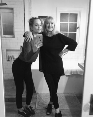 Megan Park Instagram - Mamas first mirror selfie. I've tried 5 times to accurately describe how much I love her but no words are powerful enough so, an emoji. 💗