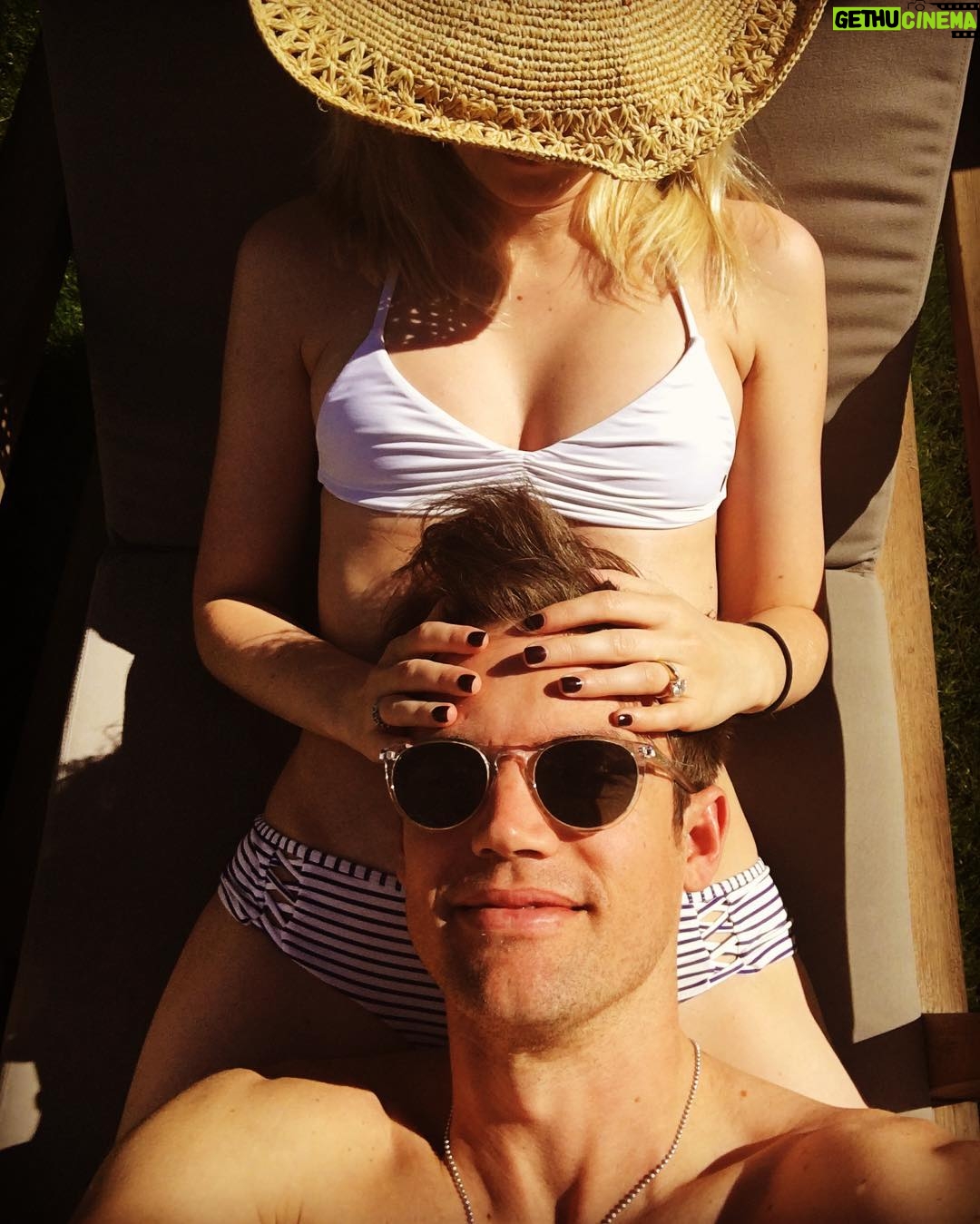 Megan Park - 5.4K Likes - Sorry to everyone who is freezing North and East of here. Truly. @tylerhilton and I are Sending V Day sun to you... ☀️☀️☀️