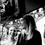 Megan Park Instagram – Bts on a recent shoot w the A team, producer genius @sammifarber and DP genius @patrick_jones whom I’m incredibly grateful for ❤️ (filmmaking is a TEAM sport)