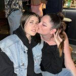 Megan Stalter Instagram - In love love with my Valentine who makes my life heaven 💘🌹💌 @queeshbeesh is the hottest sweetest funniest most brilliant special person I've ever met and she always gives me 🦋🦋🦋