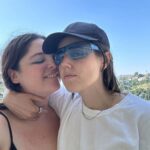 Megan Stalter Instagram - In love love with my Valentine who makes my life heaven 💘🌹💌 @queeshbeesh is the hottest sweetest funniest most brilliant special person I've ever met and she always gives me 🦋🦋🦋