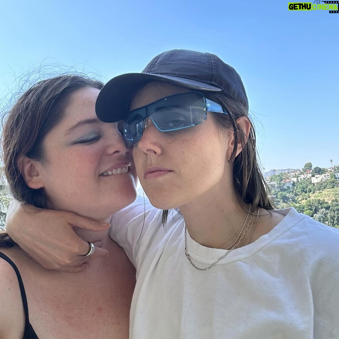 Megan Stalter Instagram - In love love with my Valentine who makes my life heaven 💘🌹💌 @queeshbeesh is the hottest sweetest funniest most brilliant special person I've ever met and she always gives me 🦋🦋🦋