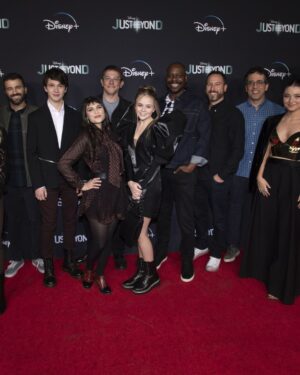 Megan Stott Instagram - Thank you @disneyplus for a amazing night❤ Absolutely love this look! #Hallowstream

Stylist: @madisonguest @fashion_finds 
Dress: @ysl 
Shoes: @vincecamuto 
Makeup: @edwardcruz 
Hair: @drtn 
Jewelry: @maisonmiru @elisepaigejewelry 

BTS COMING SOON👻