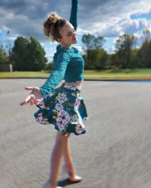 Megan Stott Instagram - Dressing up truly never ends. 
Twirling into Tuesday 💙😜💞