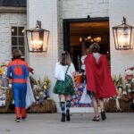 Megan Stott Instagram – Happy Hallows Eve!!!!🎃🎃
YOU ARE NEVER TO YOUNG TO TRICK OR TREAT👻🥳 Hogwarts
