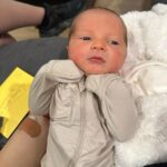 Meghan Trainor Instagram - On July 1st (our 7 year anniversary of our first date) we welcomed Barry Bruce Trainor into the world 🐻💙 He was a big boy at 8lbs 7oz...and sideways (transverse), but we had an amazing, successful c-section, and I finally got my skin to skin time! Thank you to all of the incredible doctors and nurses who took such great care of us❤️