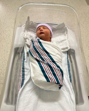 Meghan Trainor Instagram - On July 1st (our 7 year anniversary of our first date) we welcomed Barry Bruce Trainor into the world 🐻💙

He was a big boy at 8lbs 7oz...and sideways (transverse), but we had an amazing, successful c-section, and I finally got my skin to skin time! Thank you to all of the incredible doctors and nurses who took such great care of us❤️